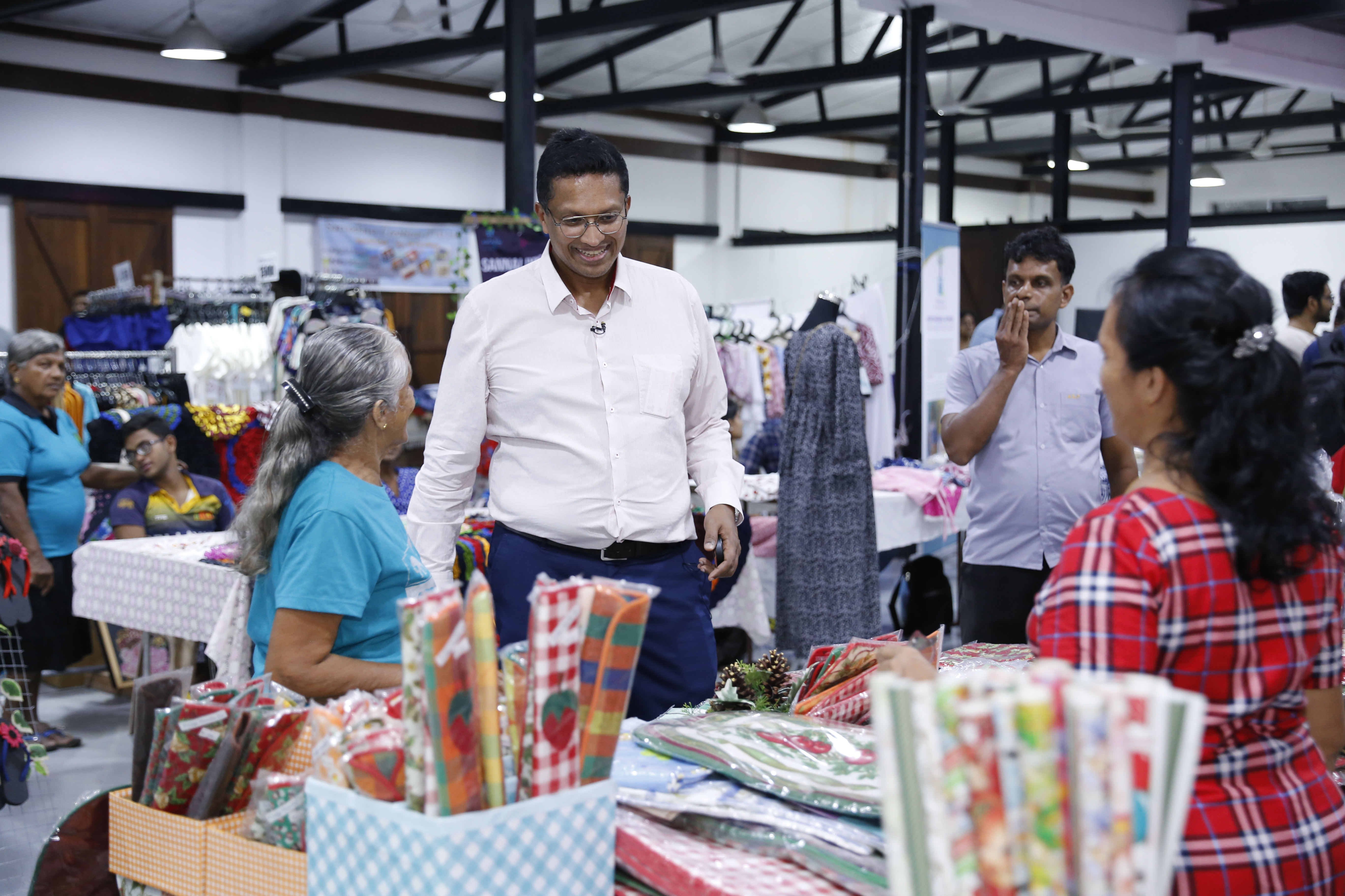 Dilhan Fernando at the Christmas People's Market